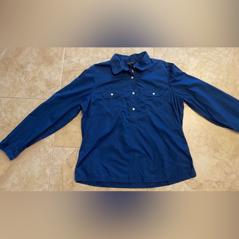 Ladies lands end shirt size large